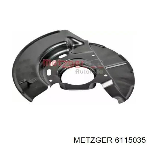 6115035 Metzger захист гальмівного диска, переднього, лівого
