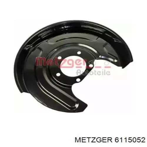 6115052 Metzger захист гальмівного диска заднього, правого