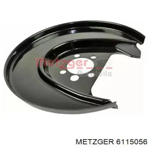 6115056 Metzger захист гальмівного диска заднього, правого