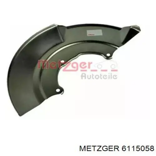 6115058 Metzger захист гальмівного диска, переднього, правого