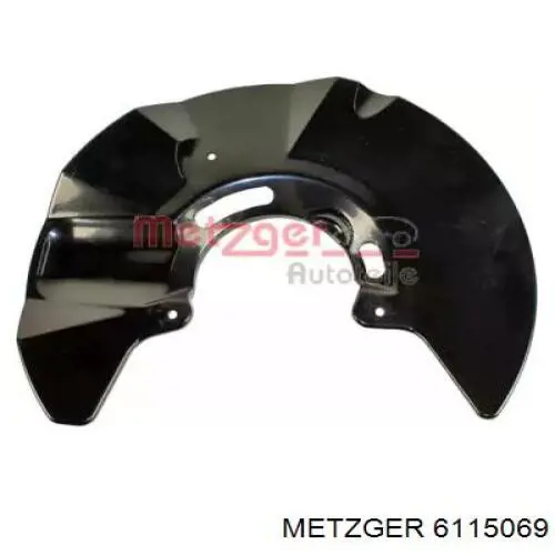 6115069 Metzger захист гальмівного диска, переднього, лівого