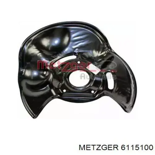 6115100 Metzger захист гальмівного диска, переднього, правого