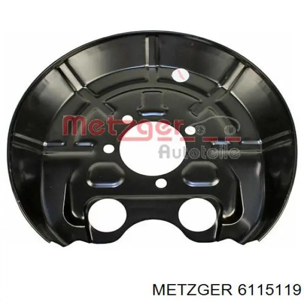 6115119 Metzger захист гальмівного диска заднього, лівого