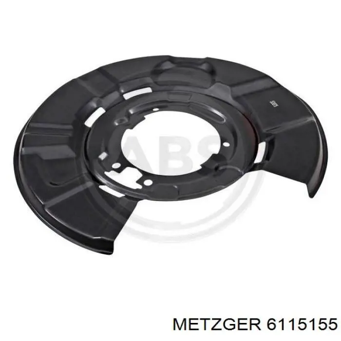 6115155 Metzger захист гальмівного диска заднього, лівого