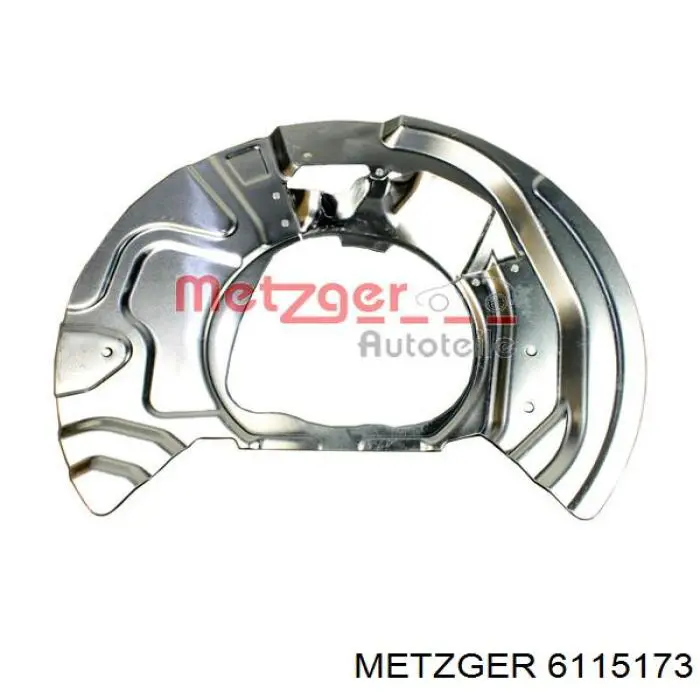6115173 Metzger захист гальмівного диска, переднього, лівого