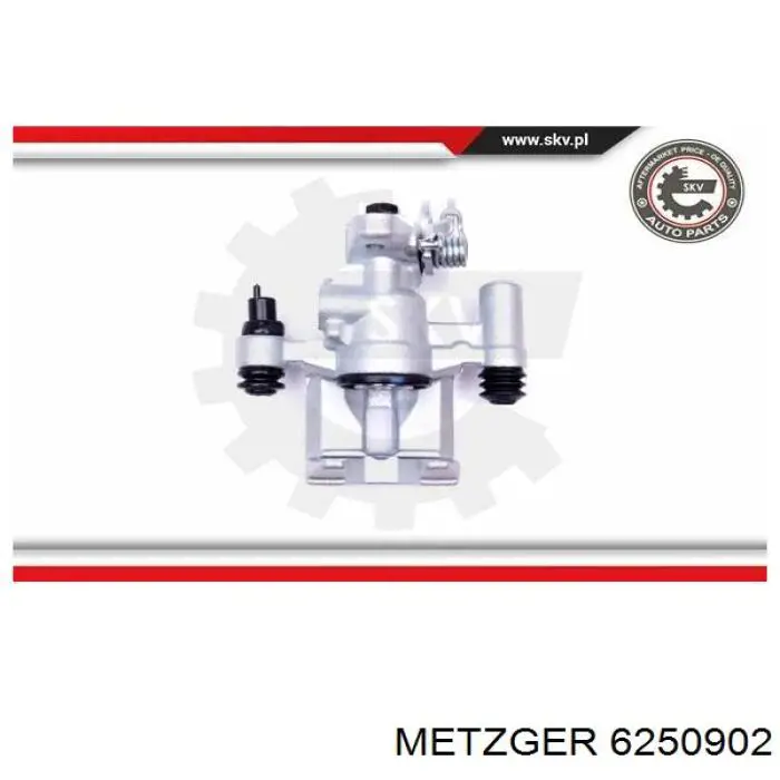 Супорт гальмівний задній правий 6250902 Metzger