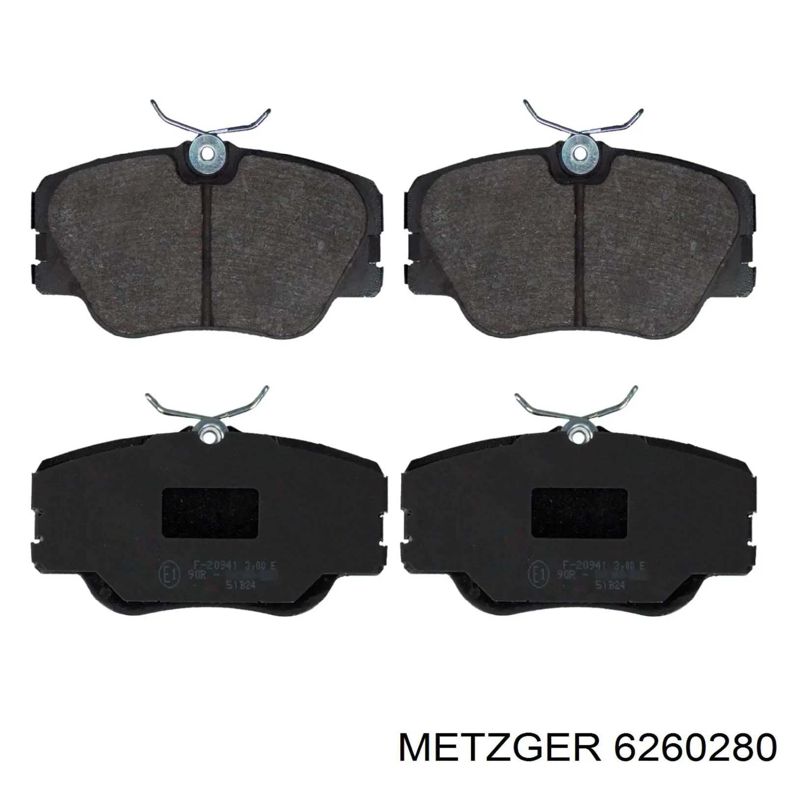 Супорт задній правий 6260280 Metzger