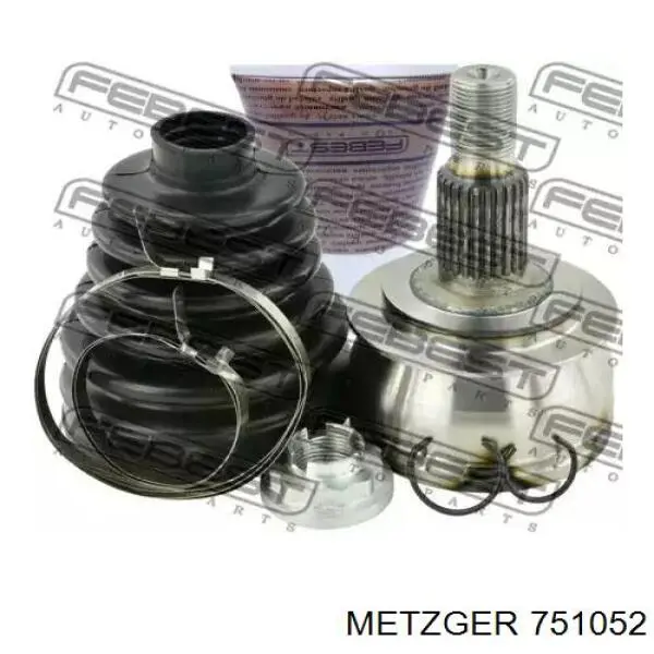 Купити 751052 Metzger Пильник шарніра приводу