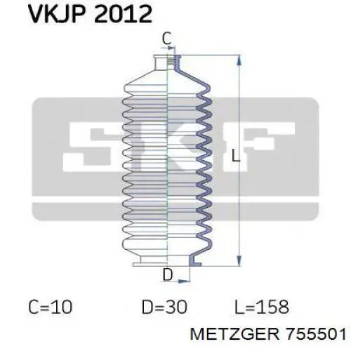 Купити 7701473652 Renault (RVI) Пильник тяги