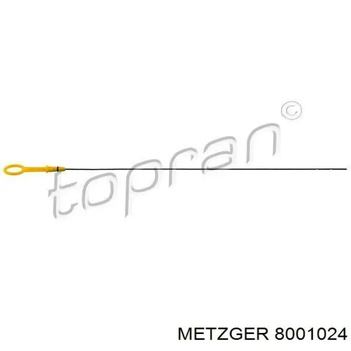 Щуп-індикатор рівня масла в двигуні Renault DUSTER (HS) (Рено Дастер)
