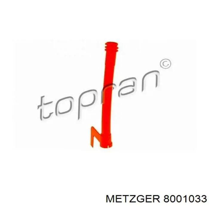 8001033 Metzger направляюча щупа-індикатора рівня масла в двигуні