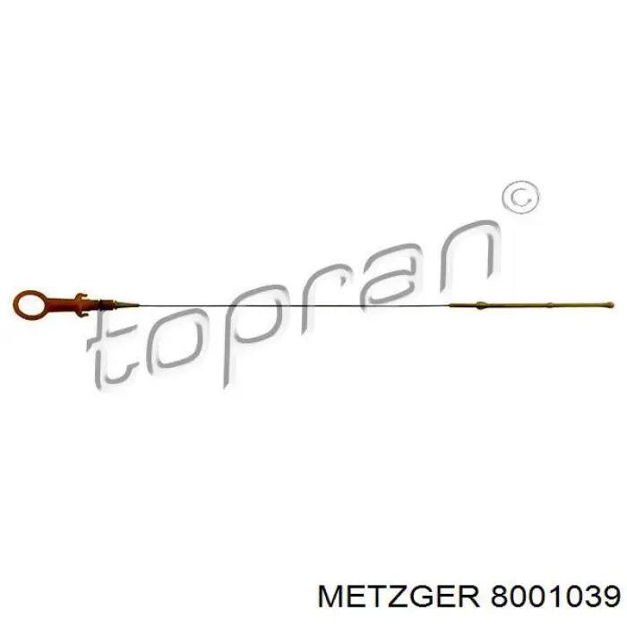 MG8001039 Metzger щуп-індикатор рівня масла в двигуні
