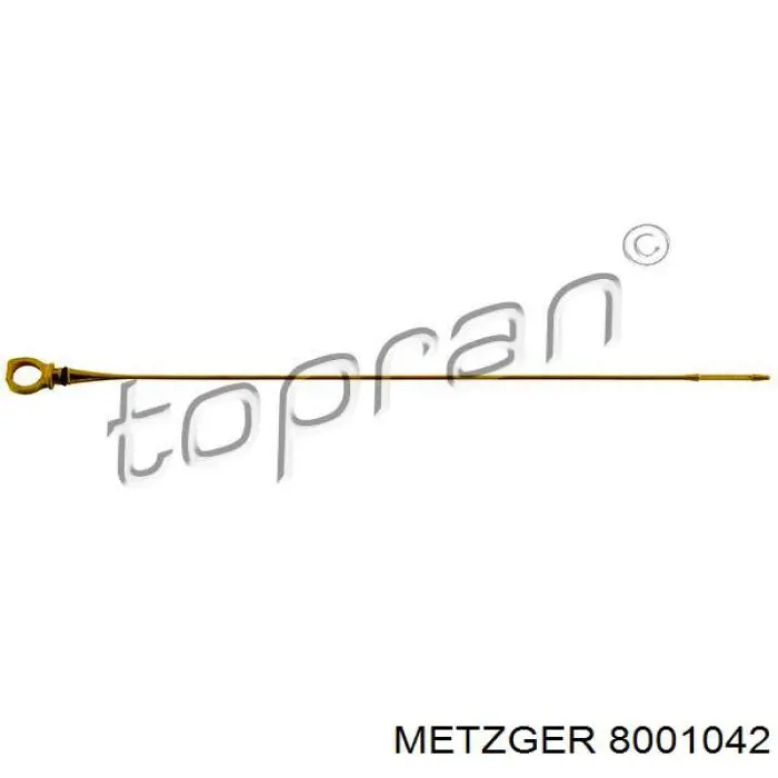 8001042 Metzger щуп-індикатор рівня масла в двигуні