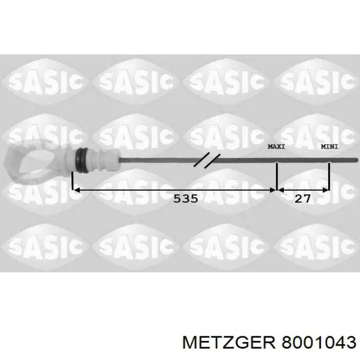 Купити 117489 Peugeot/Citroen Щуп рівня олії