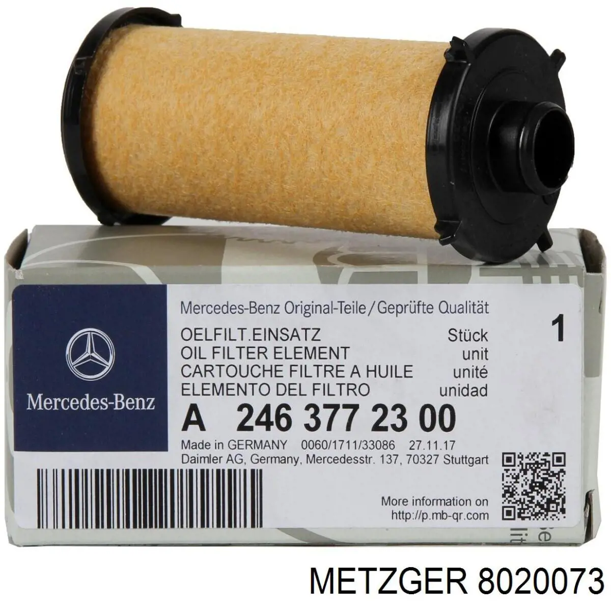 Купити 8020073 Metzger Масло і фільтр в коробку автомат 