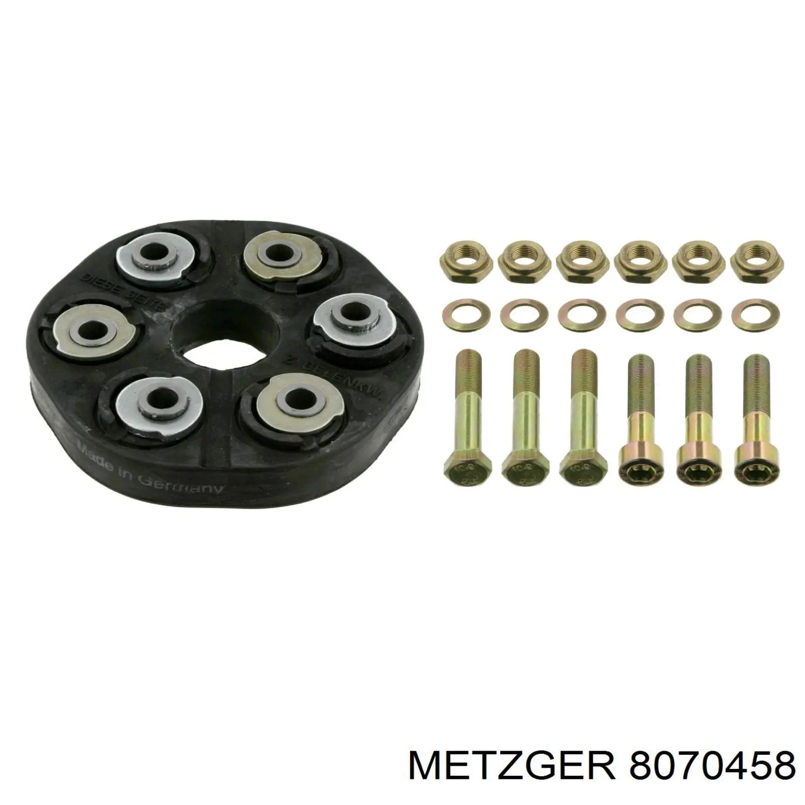 Муфта кардана еластична, передня Metzger 8070458 ціна, від 50.33 USD