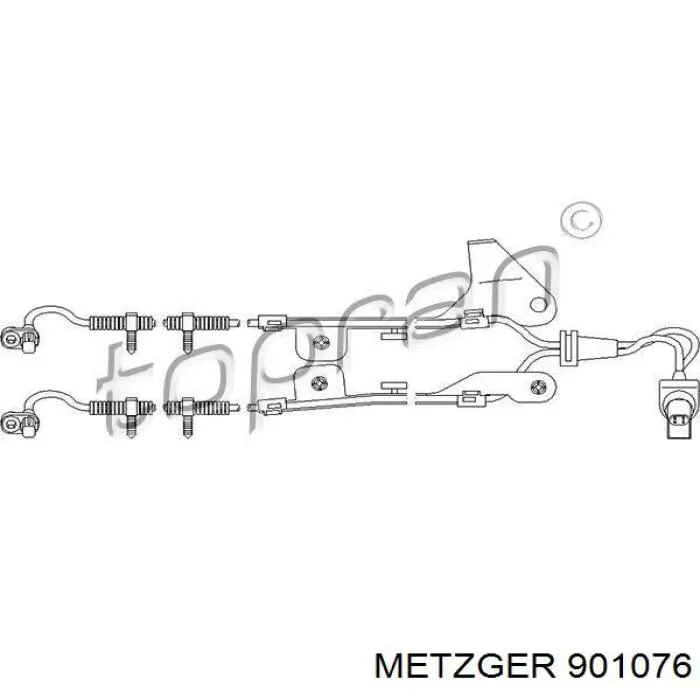 901076 Metzger датчик сигналізації паркування (парктронік, задній)