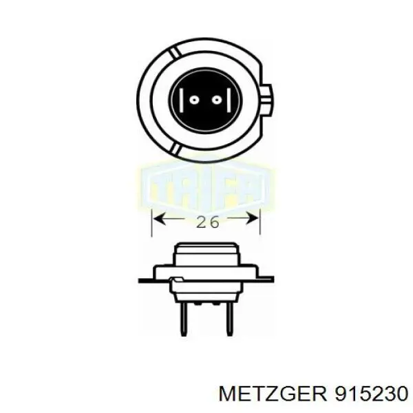 Датчик включення вентилятора 915230 Metzger