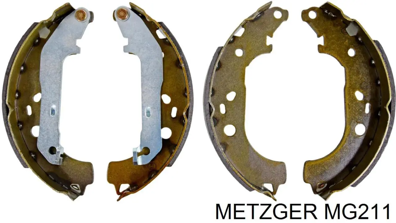 MG211 Metzger Колодки гальмівні задні, барабанні