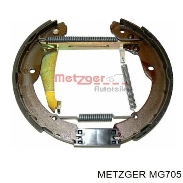 MG705 Metzger Колодки гальмівні задні, барабанні