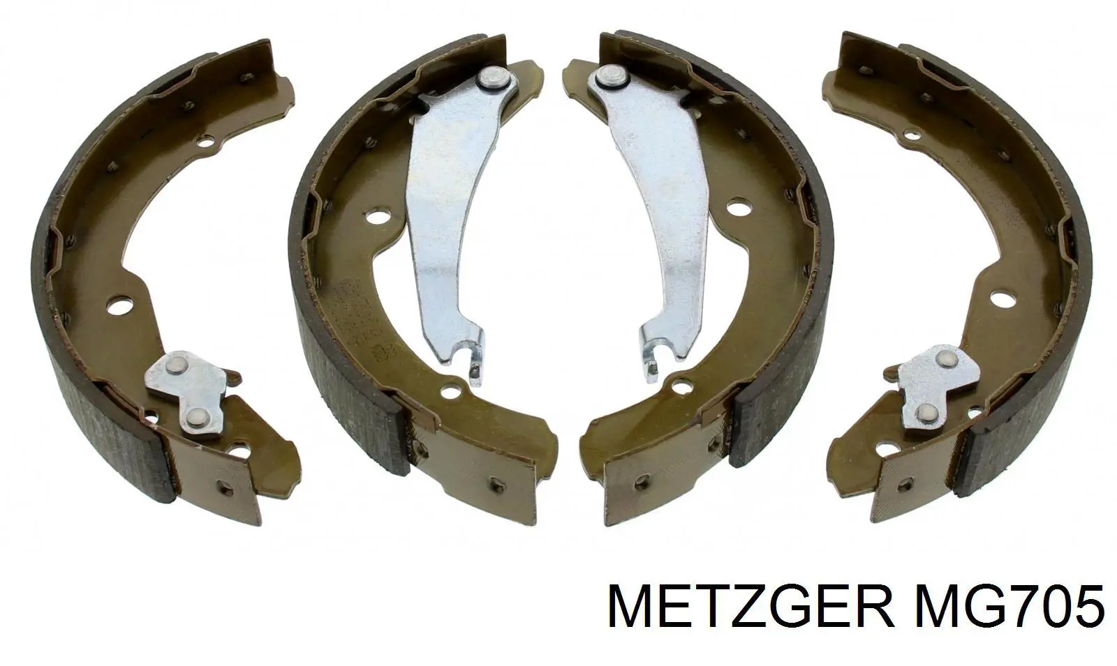 Колодки гальмові задні, барабанні Metzger MG705 ціна, від 24.58 USD