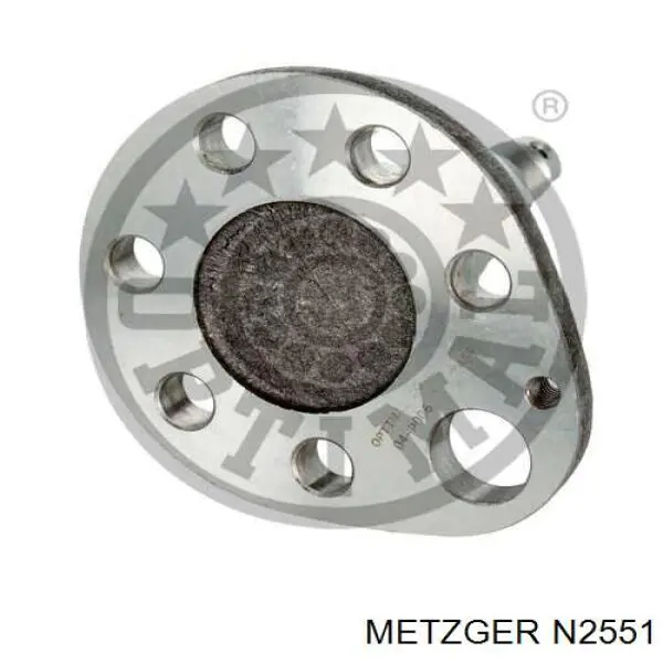 N2551 Metzger цапфа - поворотний кулак задній, лівий