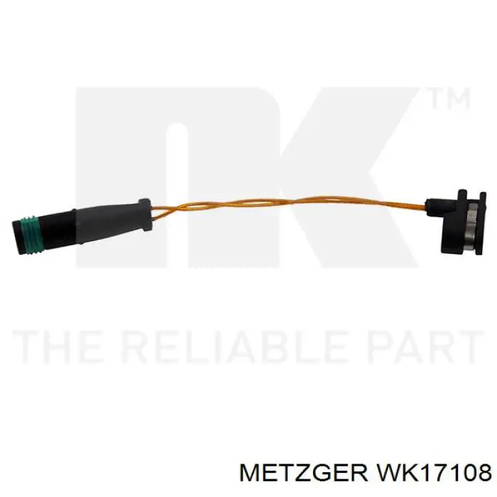 WK17108 Metzger датчик зносу гальмівних колодок, передній