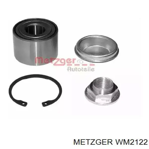 Комплект підшипник маточини передньої Metzger WM2122 ціна, від 18.87 USD