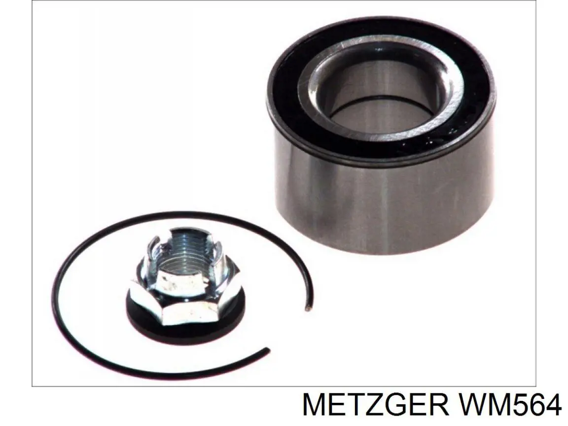 Комплект підшипник маточини передньої Metzger WM564 ціна, від 17.44 USD