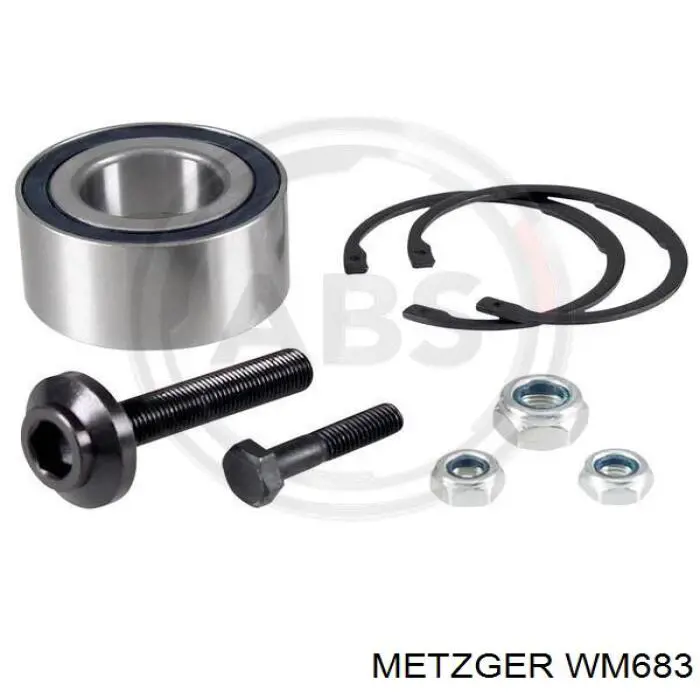 WM683 Metzger Підшипник маточини передньої