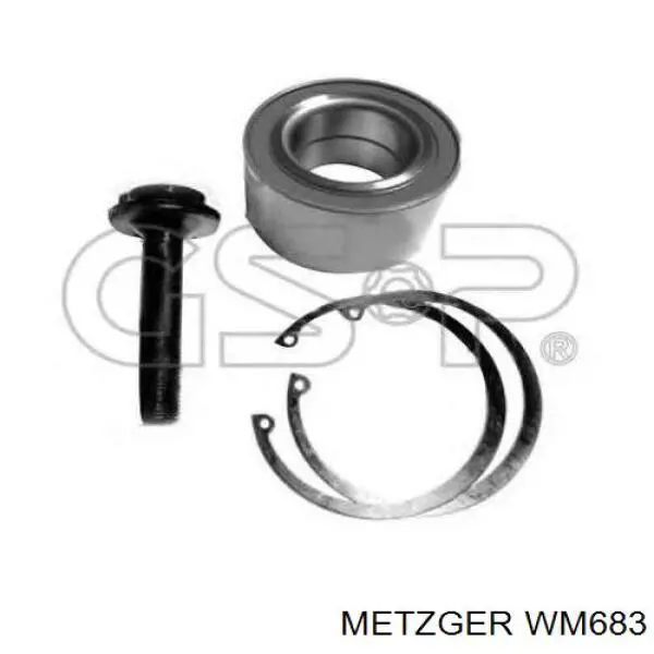 Комплект підшипник маточини передньої Metzger WM683 ціна, від 16.15 USD
