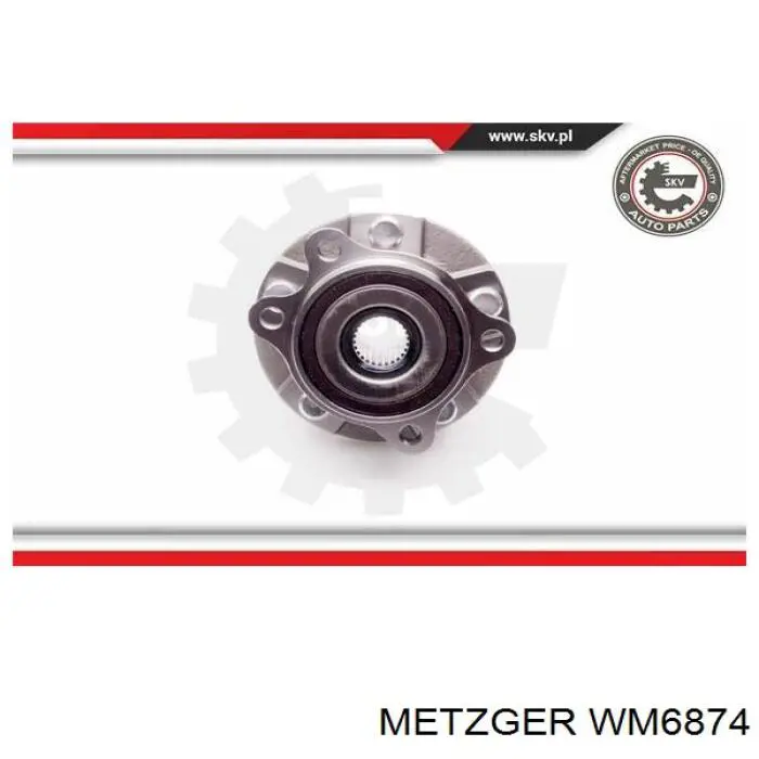 WM6874 Metzger маточина передня