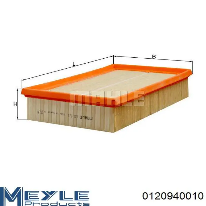 Елемент повітряного фільтра Meyle 0120940010 ціна, від 7.10 USD
