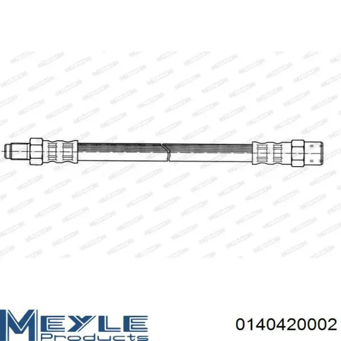 Шланг гальмівний задній Meyle 0140420002 ціна, від 4.09 USD