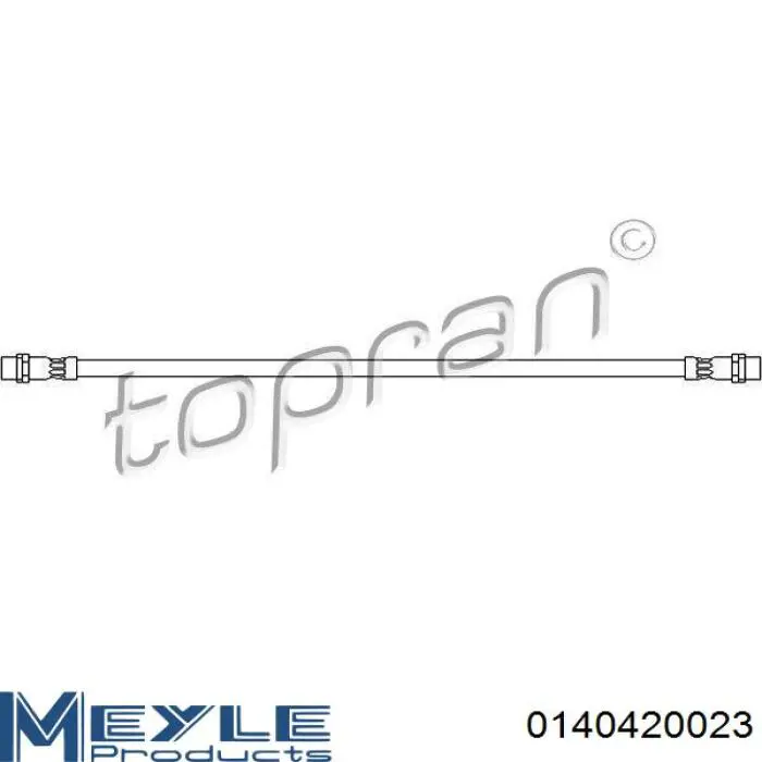 Шланг гальмівний задній Mercedes A9044280535 ціна, від 8.17 USD