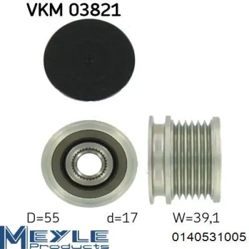Інерційний шків Meyle 0140531005 ціна, від 27.70 USD
