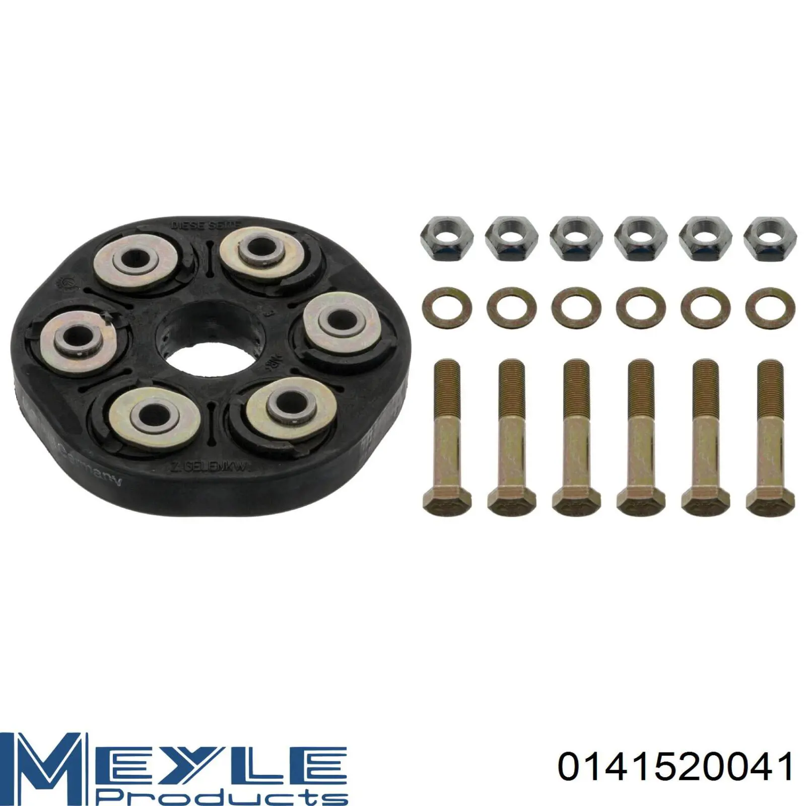 Муфта кардана еластична, передня 0141520041 Meyle