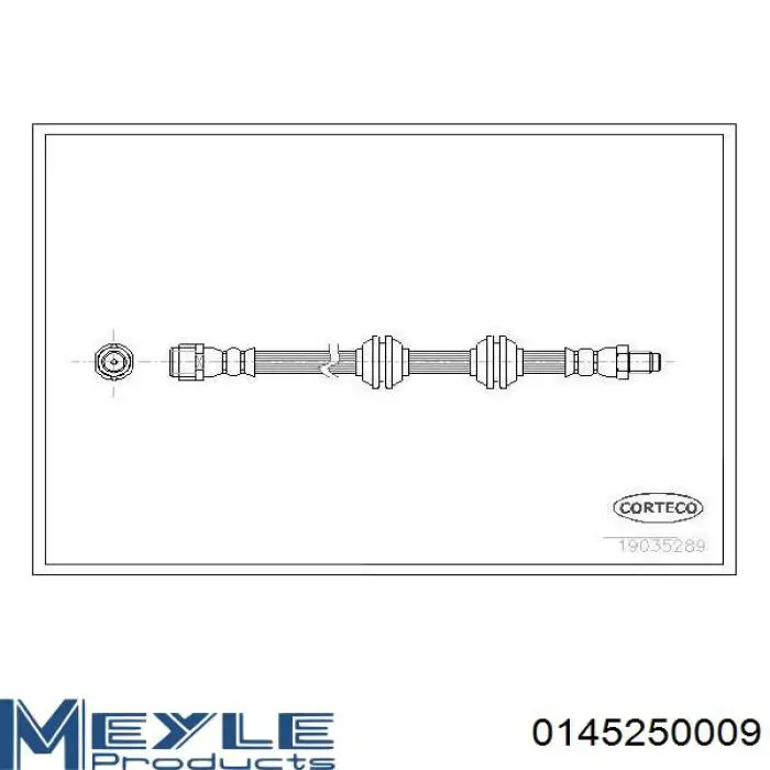 Купити A1644200248 Mercedes Шланг гальмівний задній