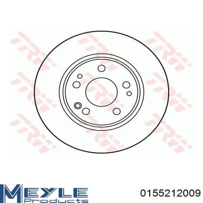 Диск переднього гальма Meyle 0155212009 ціна, від 39.62 USD
