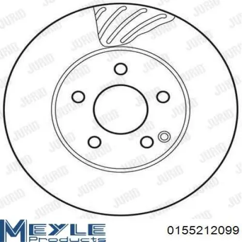 Диск переднього гальма Denckermann B130446 ціна, від 45.57 USD