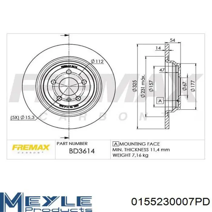 Купити 562955JC Jurid/Bendix Диск заднього гальма