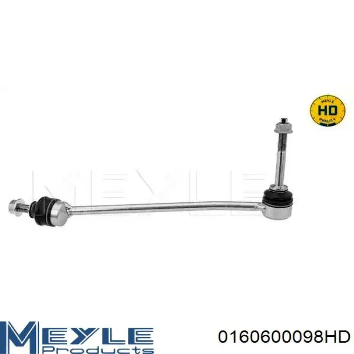 Стійка стабілізатора, переднього, права Meyle 0160600098HD ціна, від 39.58 USD
