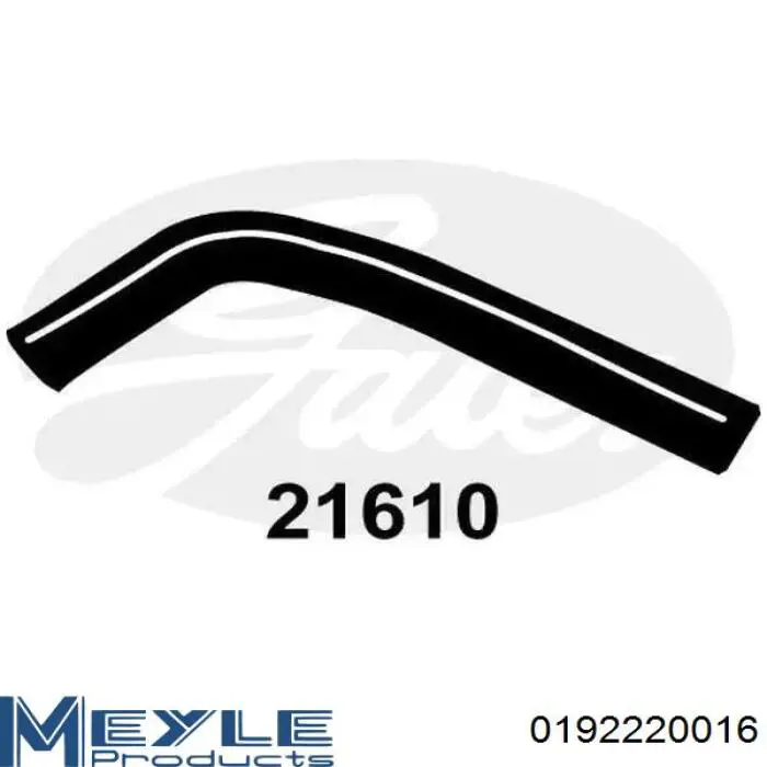 Купити 0192220016 Meyle Шланг/патрубок радіатора охолодження, верхній
