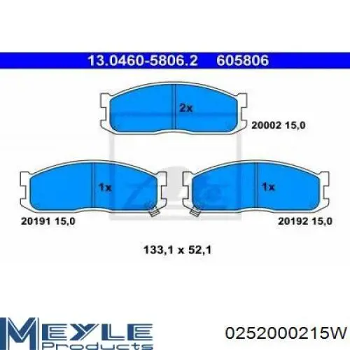 Купити 572331J Jurid/Bendix Колодки гальмівні передні, дискові