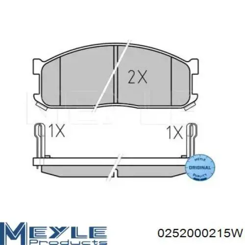 Купити SP1044 Hi-q Колодки гальмівні передні, дискові