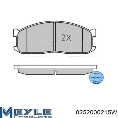 Колодки гальмівні передні, дискові на Mazda E 2000/2200 