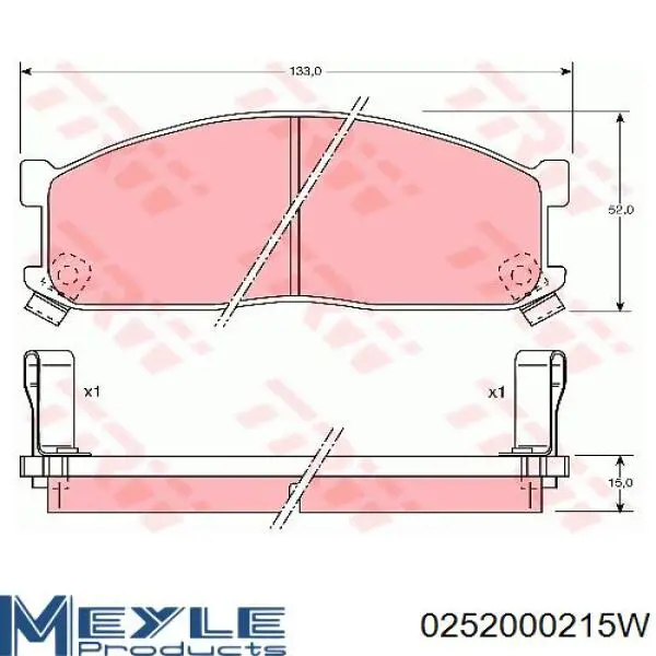 Гальмівні колодки Jurid/Bendix 572331J ціна, від 15.20 USD