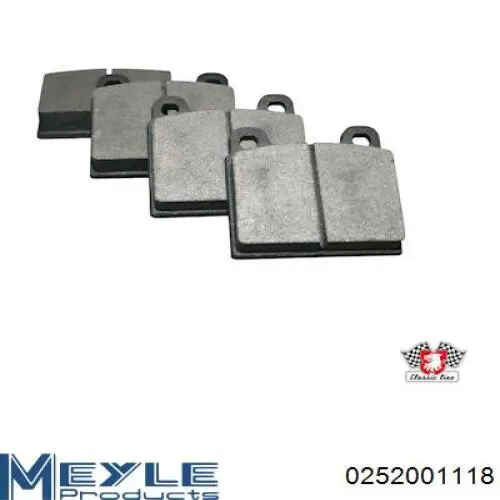 252001118 Meyle колодки гальмівні передні, дискові