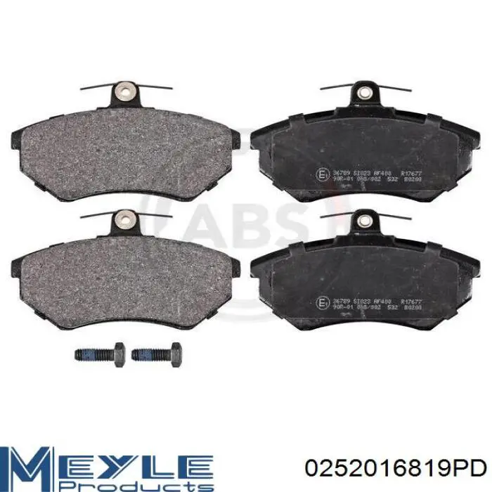 Передні тормозні колодки BPD1284 Jurid/Bendix