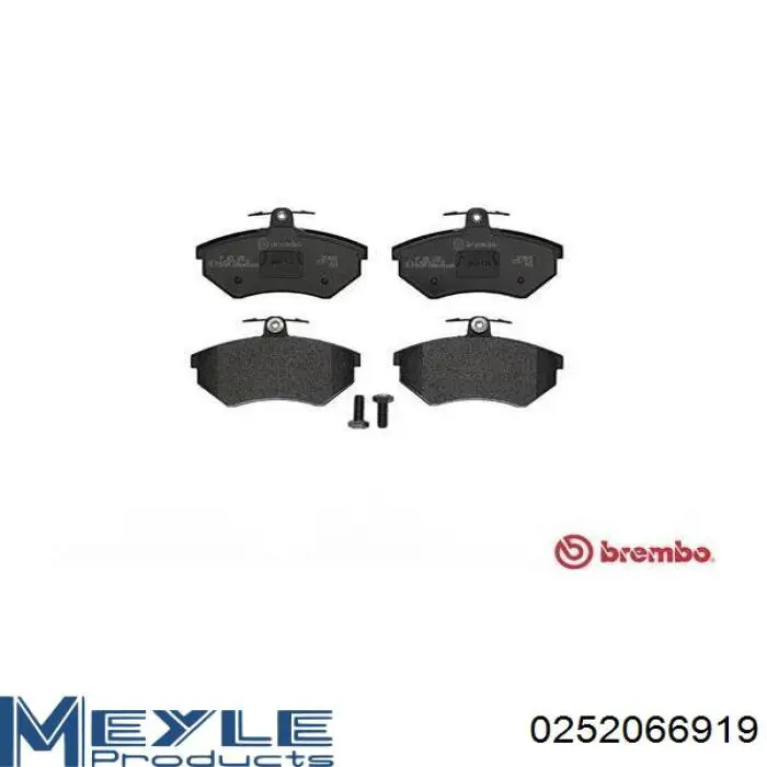 Передні тормозні колодки 0252066919 Meyle